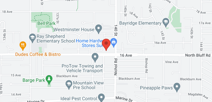 map of 111 13959 16 AVENUE